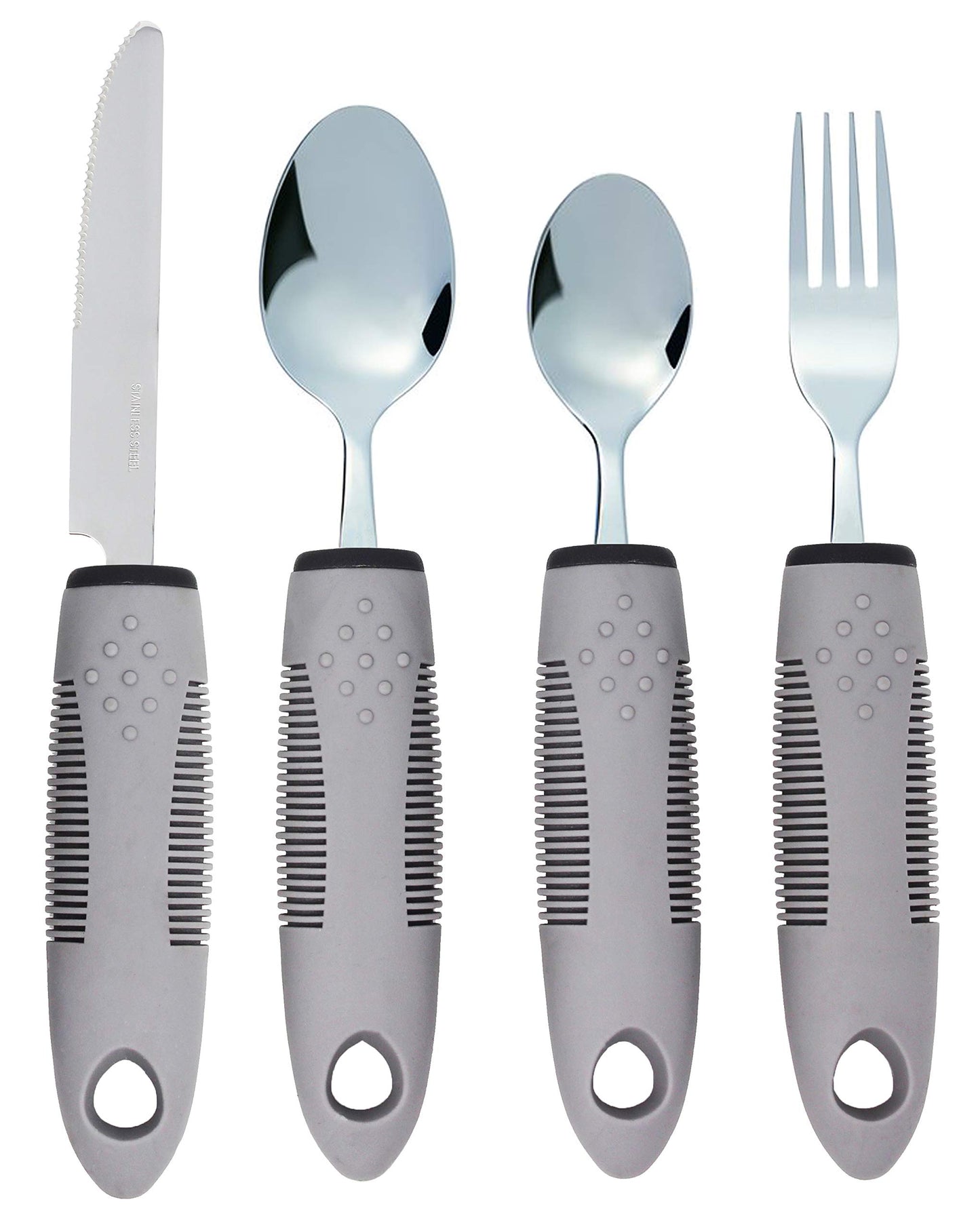 Set of 4 Adaptive Utensils Set for the Elderly