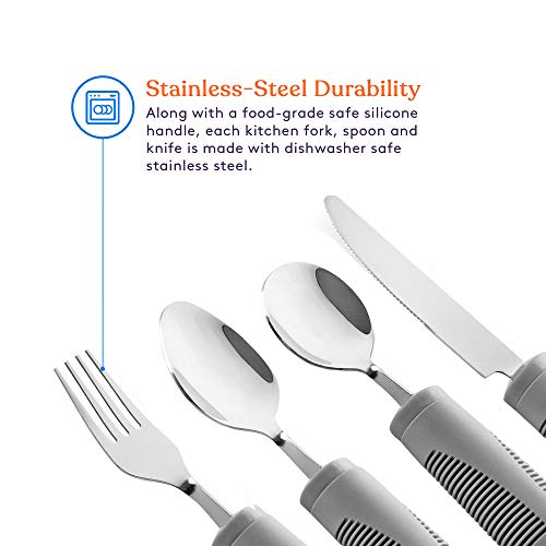 Set of 4 Adaptive Utensils Set for the Elderly